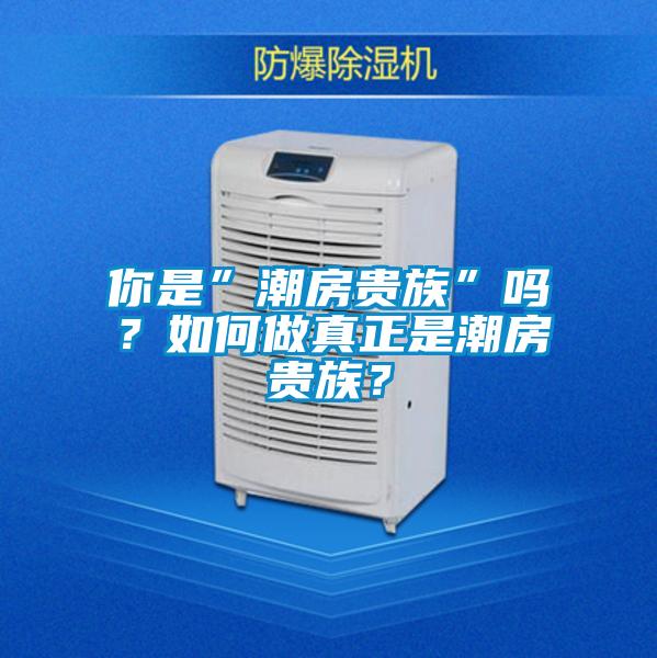 你是”潮房貴族”嗎？如何做真正是潮房貴族？