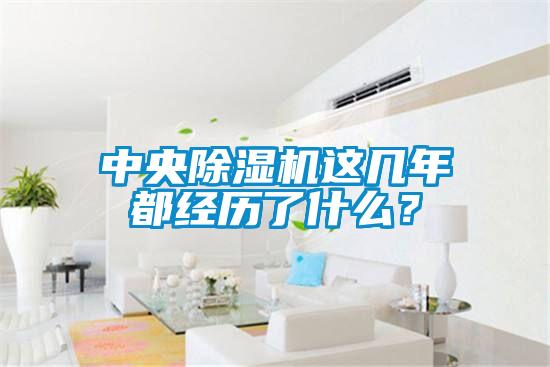 中央除濕機這幾年都經(jīng)歷了什么？