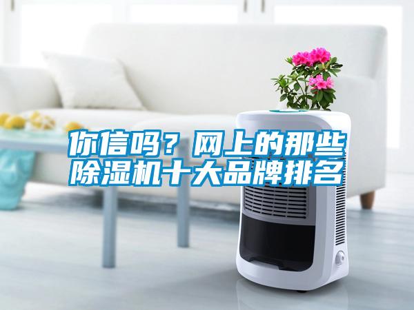 你信嗎？網(wǎng)上的那些除濕機十大品牌排名