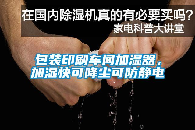 包裝印刷車(chē)間加濕器，加濕快可降塵可防靜電