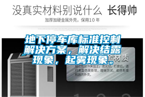 地下停車(chē)庫(kù)標(biāo)準(zhǔn)控制解決方案，解決結(jié)露現(xiàn)象，起霧現(xiàn)象。