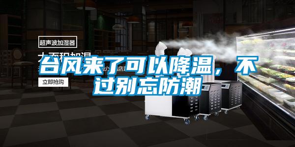 臺風(fēng)來了可以降溫，不過別忘防潮