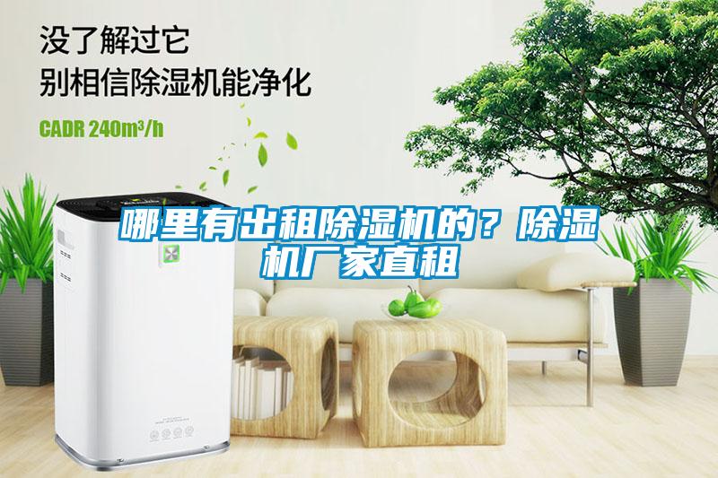 哪里有出租除濕機(jī)的？除濕機(jī)廠家直租
