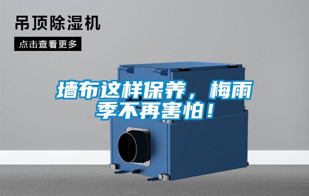墻布這樣保養(yǎng)，梅雨季不再害怕！