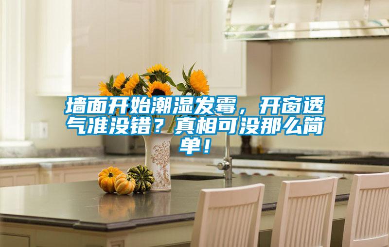 墻面開(kāi)始潮濕發(fā)霉，開(kāi)窗透氣準(zhǔn)沒(méi)錯(cuò)？真相可沒(méi)那么簡(jiǎn)單！