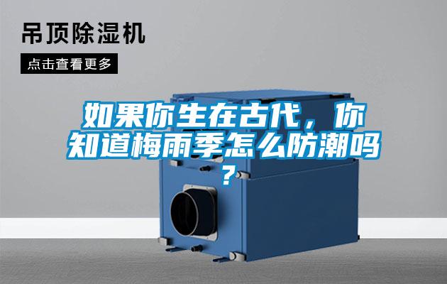 如果你生在古代，你知道梅雨季怎么防潮嗎？