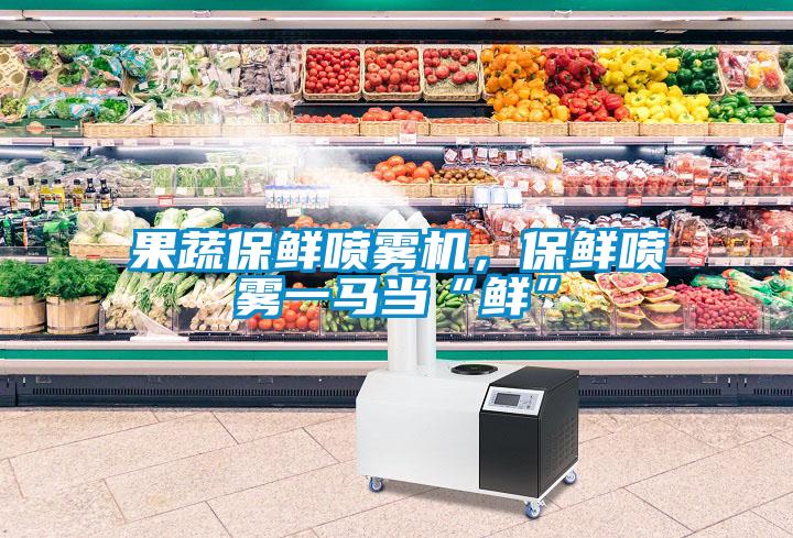 果蔬保鮮噴霧機(jī)，保鮮噴霧一馬當(dāng)“鮮”