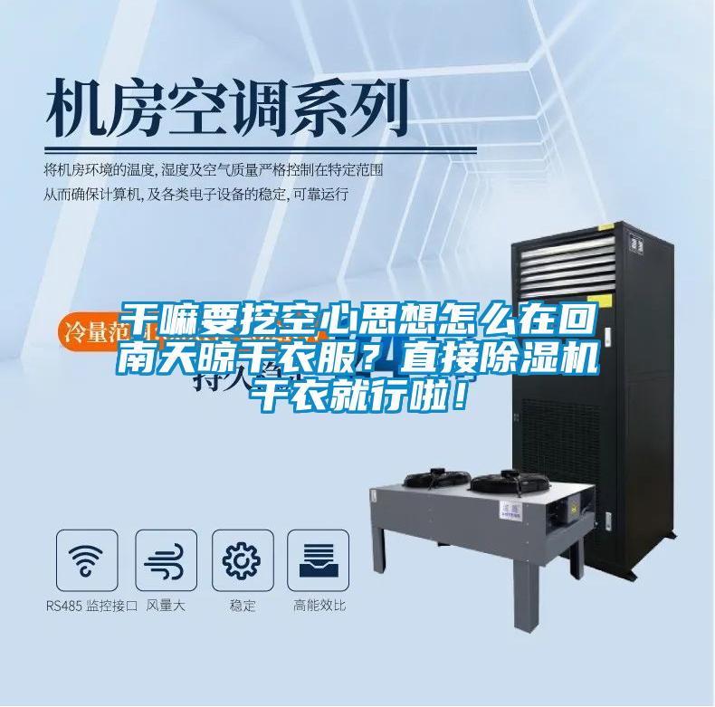 干嘛要挖空心思想怎么在回南天晾干衣服？直接除濕機(jī)干衣就行啦！