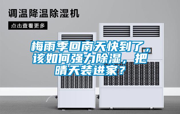 梅雨季回南天快到了，該如何強(qiáng)力除濕，把晴天裝進(jìn)家？
