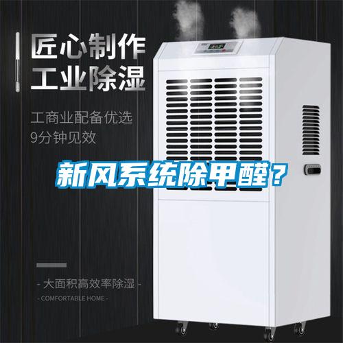 新風(fēng)系統(tǒng)除甲醛？