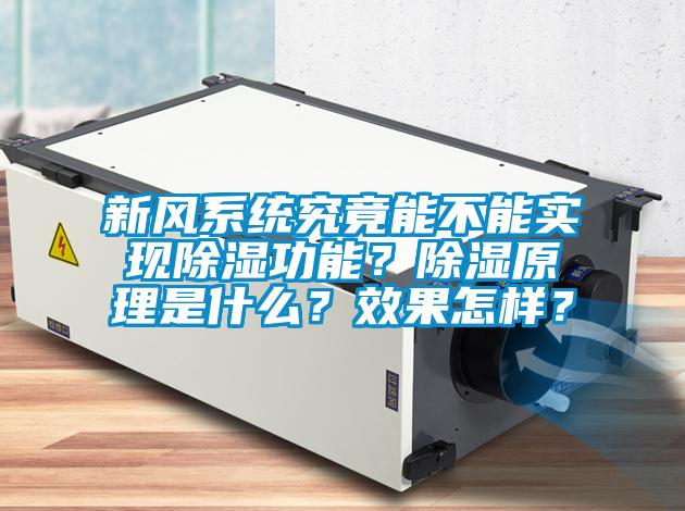 新風系統(tǒng)究竟能不能實現(xiàn)除濕功能？除濕原理是什么？效果怎樣？