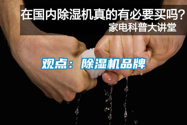 觀點：除濕機(jī)品牌
