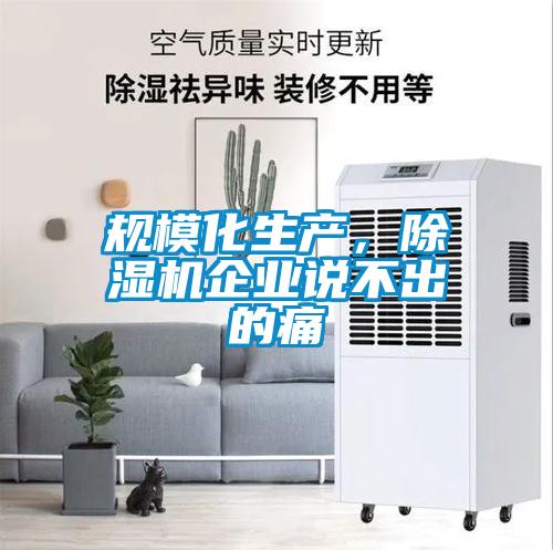規(guī)?；a(chǎn)，除濕機(jī)企業(yè)說不出的痛