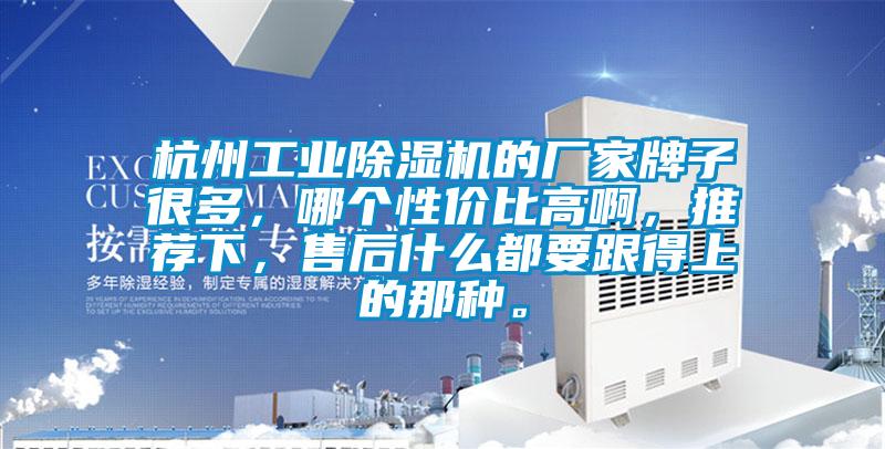 杭州工業(yè)除濕機(jī)的廠家牌子很多，哪個性價比高啊，推薦下，售后什么都要跟得上的那種。
