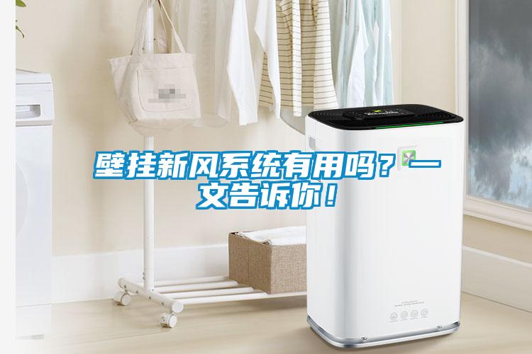 壁掛新風(fēng)系統(tǒng)有用嗎？一文告訴你！