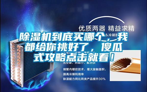 除濕機(jī)到底買哪個(gè)，我都給你挑好了，傻瓜式攻略點(diǎn)擊就看！