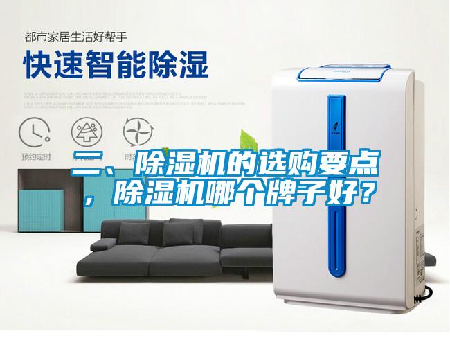 二、除濕機的選購要點，除濕機哪個牌子好？