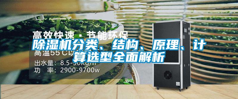 除濕機(jī)分類、結(jié)構(gòu)、原理、計(jì)算選型全面解析