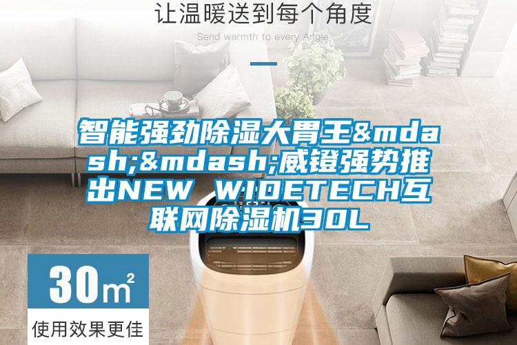 智能強勁除濕大胃王——威鐙強勢推出NEW WIDETECH互聯(lián)網除濕機30L