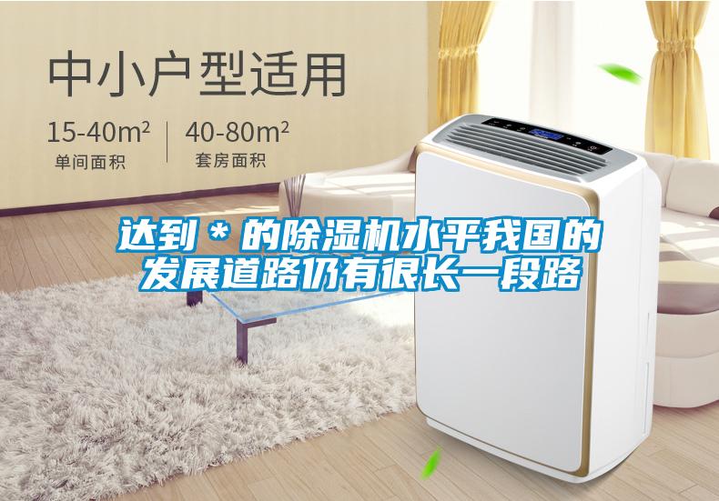 達到＊的除濕機水平我國的發(fā)展道路仍有很長一段路