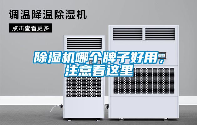 除濕機(jī)哪個(gè)牌子好用，注意看這里