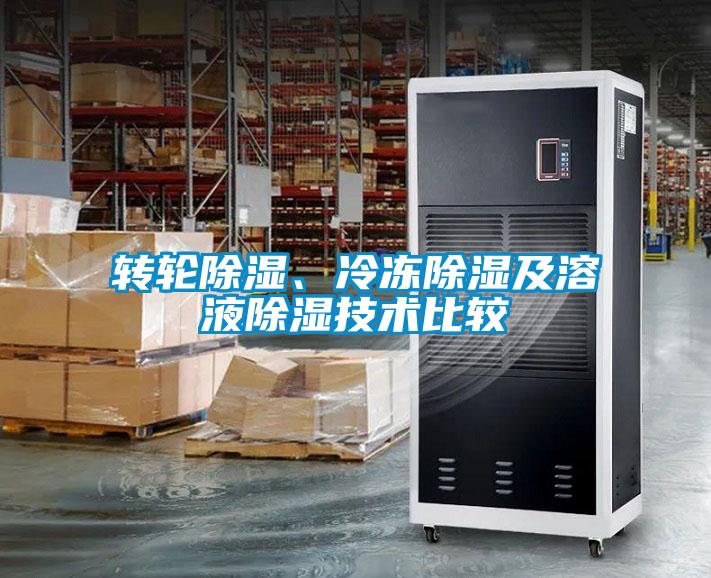 轉(zhuǎn)輪除濕、冷凍除濕及溶液除濕技術(shù)比較