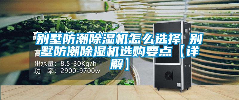 別墅防潮除濕機(jī)怎么選擇 別墅防潮除濕機(jī)選購要點【詳解】
