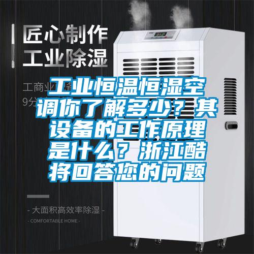 工業(yè)恒溫恒濕空調(diào)你了解多少？其設(shè)備的工作原理是什么？浙江酷將回答您的問題