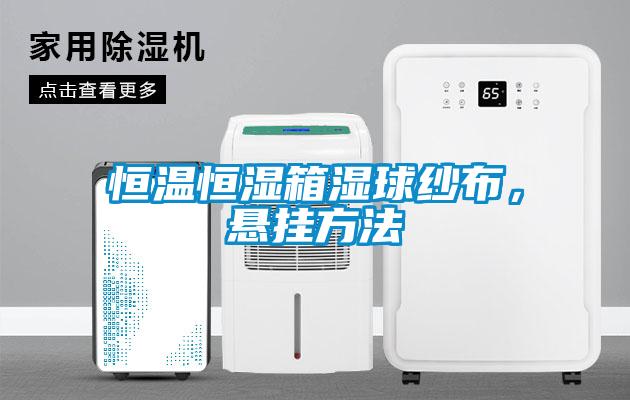 恒溫恒濕箱濕球紗布，懸掛方法