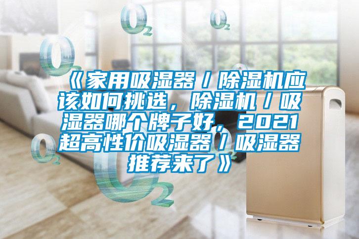《家用吸濕器／除濕機(jī)應(yīng)該如何挑選，除濕機(jī)／吸濕器哪個(gè)牌子好，2021超高性價(jià)吸濕器／吸濕器推薦來(lái)了》