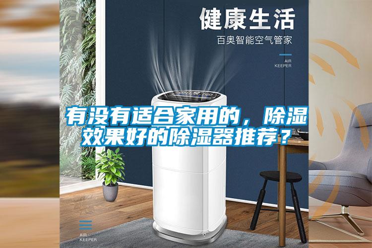 有沒有適合家用的，除濕效果好的除濕器推薦？
