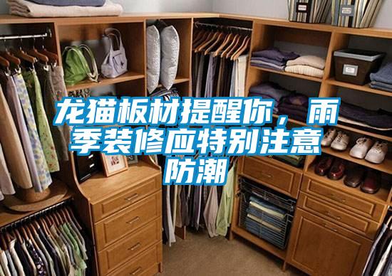 龍貓板材提醒你，雨季裝修應(yīng)特別注意防潮