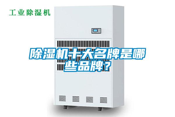 除濕機十大名牌是哪些品牌？