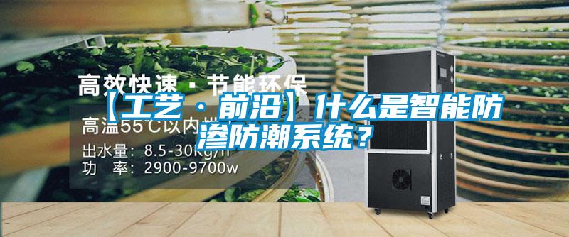【工藝·前沿】什么是智能防滲防潮系統(tǒng)？