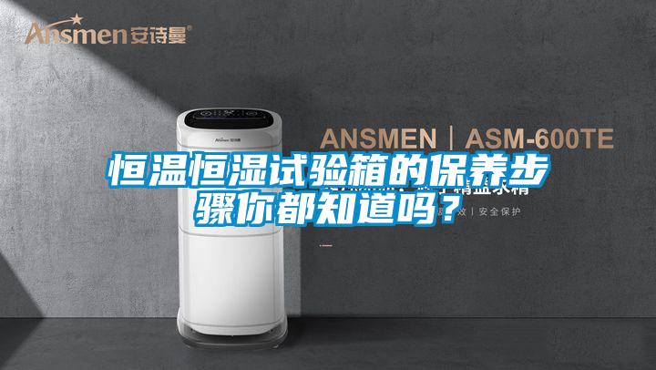 恒溫恒濕試驗(yàn)箱的保養(yǎng)步驟你都知道嗎？