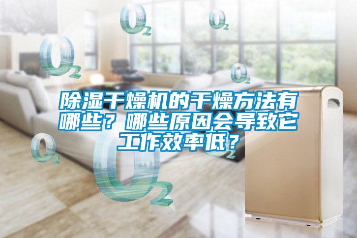 除濕干燥機的干燥方法有哪些？哪些原因會導(dǎo)致它工作效率低？