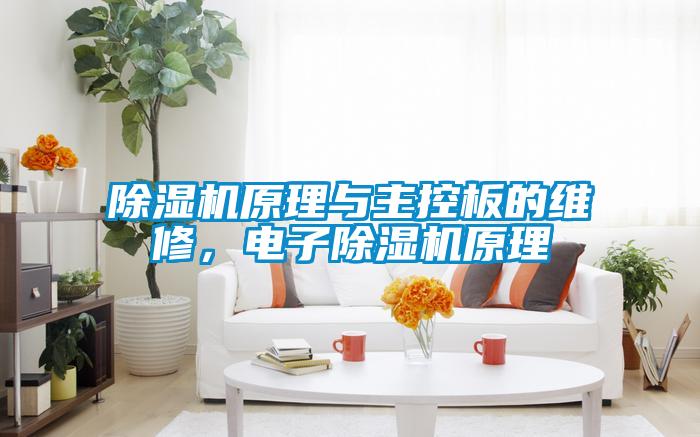 除濕機原理與主控板的維修，電子除濕機原理