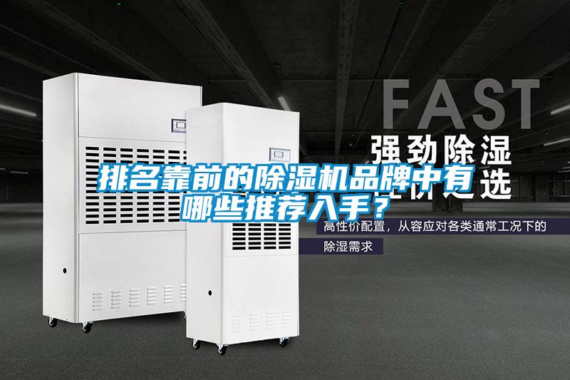 排名靠前的除濕機品牌中有哪些推薦入手？