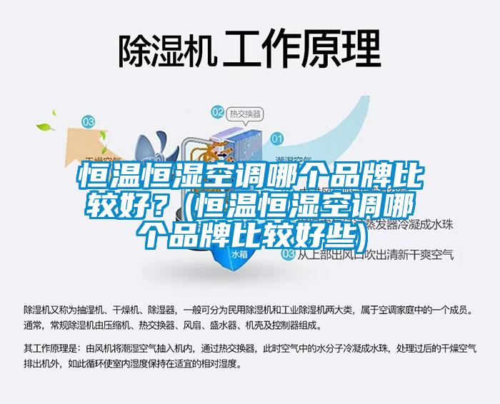恒溫恒濕空調(diào)哪個品牌比較好？(恒溫恒濕空調(diào)哪個品牌比較好些)