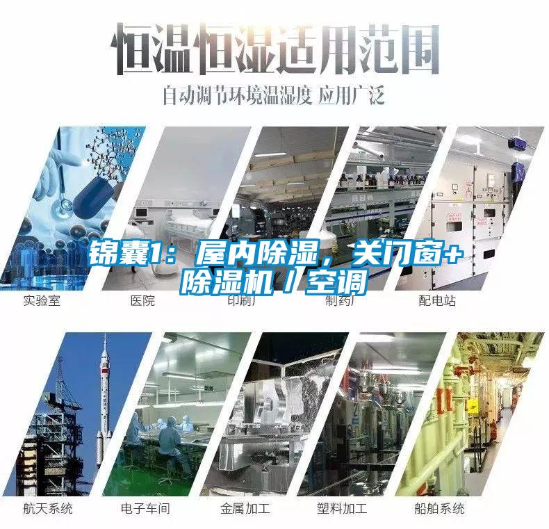 錦囊1：屋內(nèi)除濕，關(guān)門窗+除濕機(jī)／空調(diào)