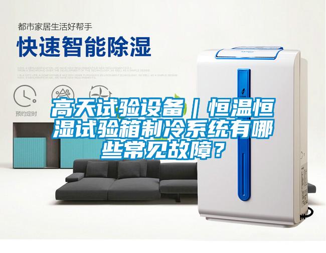 高天試驗(yàn)設(shè)備｜恒溫恒濕試驗(yàn)箱制冷系統(tǒng)有哪些常見故障？