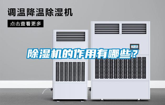除濕機的作用有哪些？