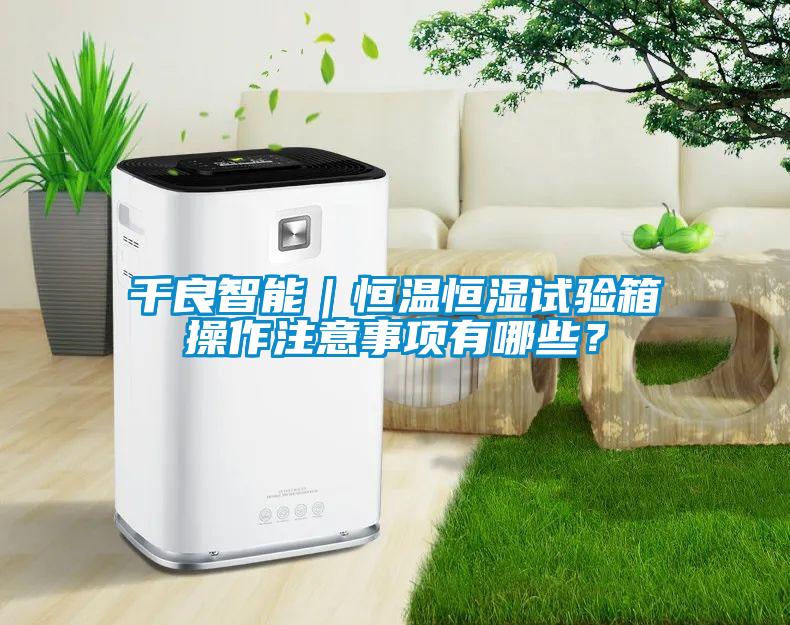 千良智能｜恒溫恒濕試驗箱操作注意事項有哪些？