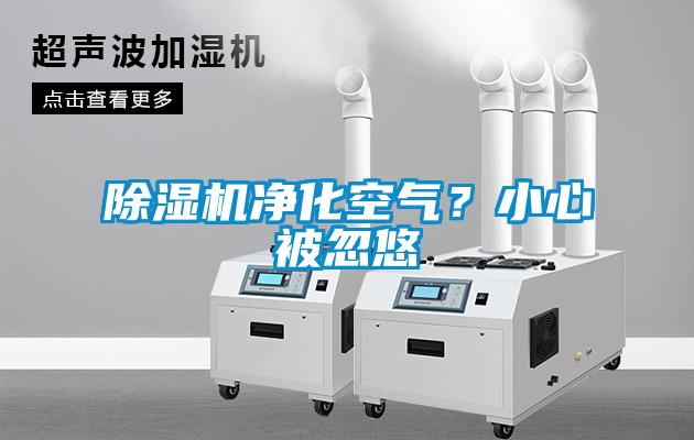 除濕機凈化空氣？小心被忽悠