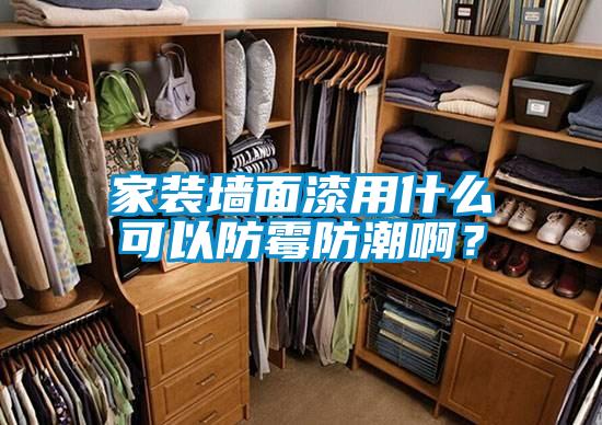 家裝墻面漆用什么可以防霉防潮??？