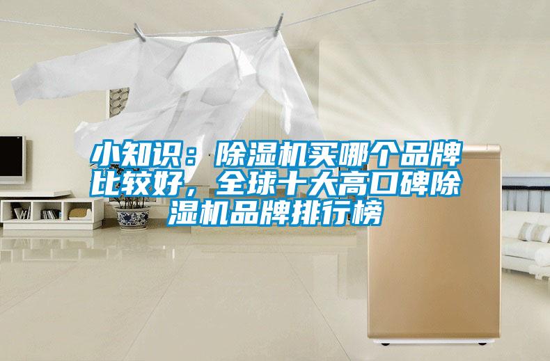 小知識：除濕機買哪個品牌比較好，全球十大高口碑除濕機品牌排行榜