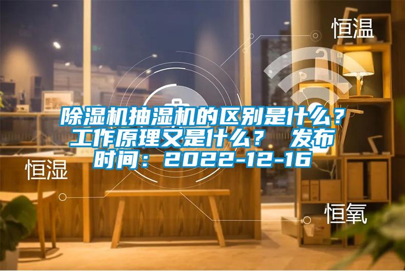 除濕機(jī)抽濕機(jī)的區(qū)別是什么？工作原理又是什么？ 發(fā)布時間：2022-12-16