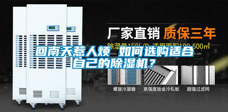 回南天惹人煩 如何選購適合自己的除濕機(jī)？