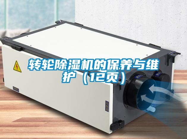 轉輪除濕機的保養(yǎng)與維護（12頁）