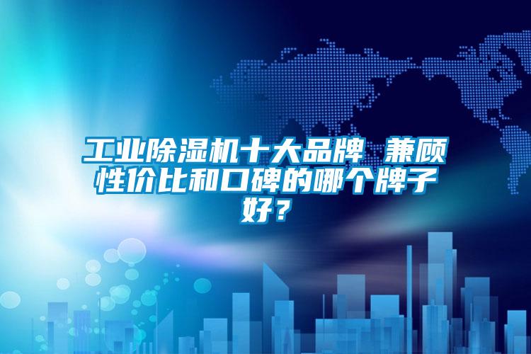 工業(yè)除濕機(jī)十大品牌 兼顧性?xún)r(jià)比和口碑的哪個(gè)牌子好？